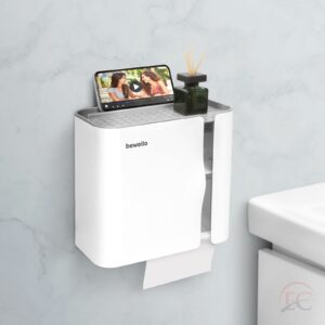 Bewello BW3005 WC-papír tartó szekrény – fehér – 248 x 130 x 230 mm
