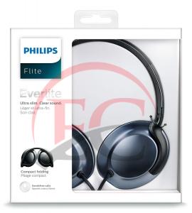 Philips SHL 4805DC fejhallgató mikrofonnal, fekete