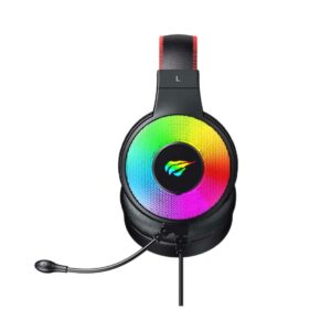 Havit H2013D RGB gamer fejhallgató, fekete