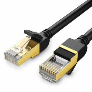 Ugreen 11277 Ethernet patchcord kábel RJ45 Cat 7 STP LAN 10Gbps 1,5m fekete