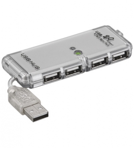 Goobay 68879 USB Hub 4 portos,SLIM