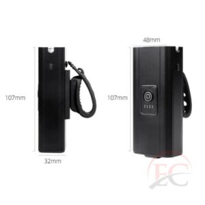 Superfire GT-R3 kerékpár lámpa és Power Bank USB 600lm 130m, fekete