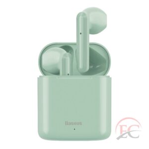 Baseus TWS Encok W09 zöld mini vezeték nélküli fülhallgató Bluetooth 5.0, zöld