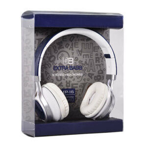 EP 16 kék Audio Extra Bass mikrofonos fejhallgató EP-16, kék