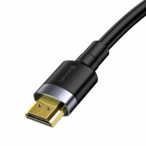 Baseus Cafule HDMI 2.0 kábel 4K 60 Hz 3D 18 Gbps 1m, fekete (CADKLF-E01)
