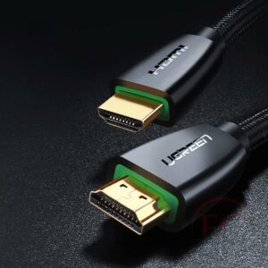 Ugreen 40408 HDMI 2.0 nylon fonatos kábel 4K, 3D 18Gbps HDR ARC Ethernet (HEC) 1m