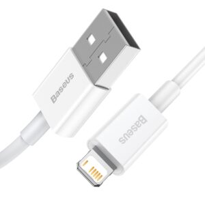Baseus Type-USB – Lightning Superior Series Gyors töltés, Adatkábel, PD 20W 0.25m, fehér (CATLYS-02)