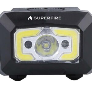 SupFire X30 LED akkumulátoros fejlámpa, 500 lm, USB,fekete