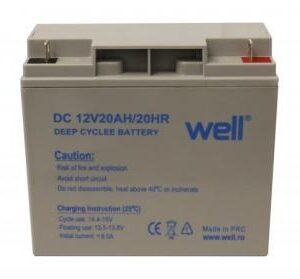 Well akkumulátor 12V 20Ah zselés elektromos kerékpárokhoz (BAT-LEADD12V20AH-WL)