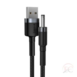Baseus Univerzális töltő kábel, Cafule, USB-A-ról DC 3.5 mm-re, 2A, 1 m, szürke/
