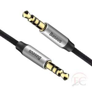 Baseus Yiven M30 audio kábel 1,5m, ezüst/fekete, CAM30-CS1