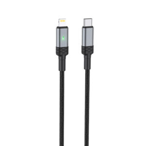 Borofone BU30 kábel USB-C – Lightning PD20W, 1,2 m fekete