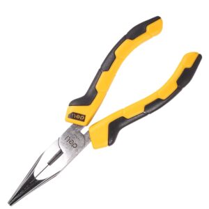 Deli Tools EDL2108 hosszúcsőrű fogó 8″ (sárga)