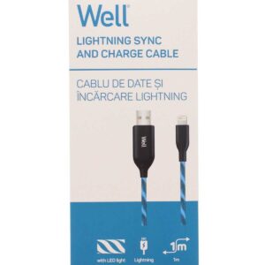Well Cable USB/Light 1BE03 WL Apple Lightning kábel 1 méteres hosszúságú