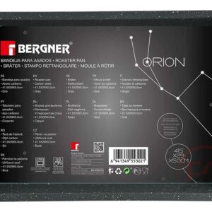 Bergner BG-37048GY Orion tepsi tapadásmentes bevonattal 43 x 29 x 5 cm