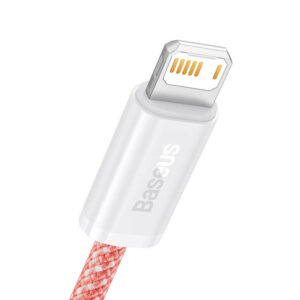 Baseus CALD000407 Dynamic Series USB-A apa 2.0 – Lightning apa Adat és töltőkábel – Narancssárga (1m)
