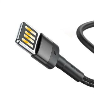 Baseus CALKLF-HG1 Cafule USB 2.0 apa – Lightning apa Adat- és töltőkábel 2m – Fekete/Szürke