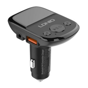 LDNIO C706Q QC3.0+AUTO-ID autós Bluetooth FM zene digitális kijelzős autós töltő mikro USB kábellel
