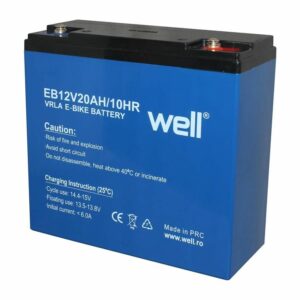 Well akkumulátor 12V 20Ah zselés elektromos kerékpárokhoz (BAT-LEADEB12V20AH-WL)