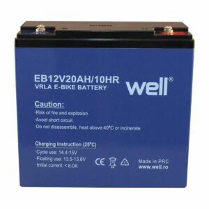 Well akkumulátor 12V 20Ah zselés elektromos kerékpárokhoz (BAT-LEADEB12V20AH-WL)