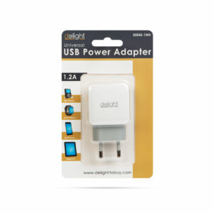 Delight 55045-1WH USB Hálózati adapter 1,2A, fehér