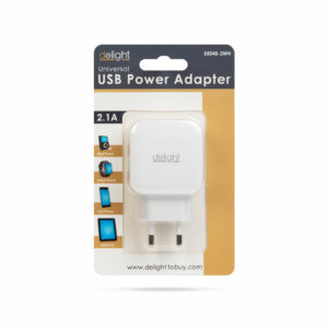 Delight 55045-2WH USB Hálózati adapter 2,1A, fehér