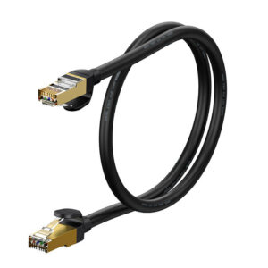 Baseus WKJS010001 Ethernet RJ45 hálózati kábel, 10Gbps, 0,5m (fekete)