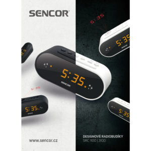 Sencor SRC 1100 B rádiós ébresztőóra – fekete