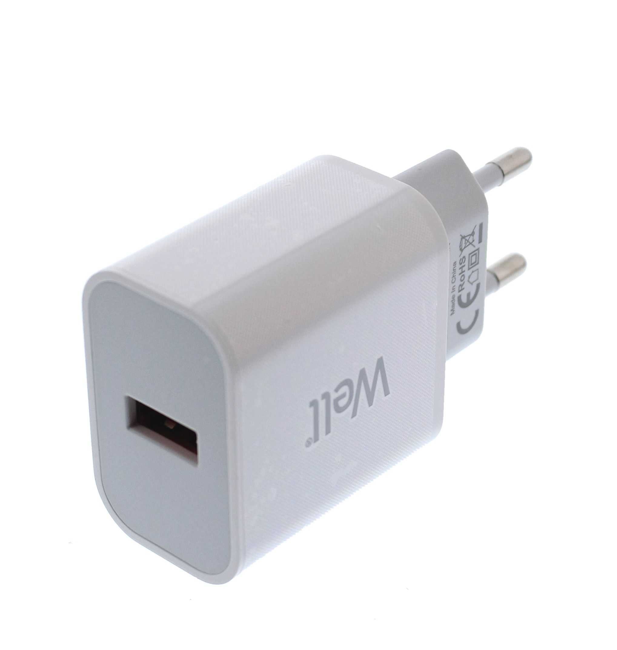 Well PSUP-USB-WQ11803WE-WL fali töltő 1 USB QC 3.0 18W, fehér