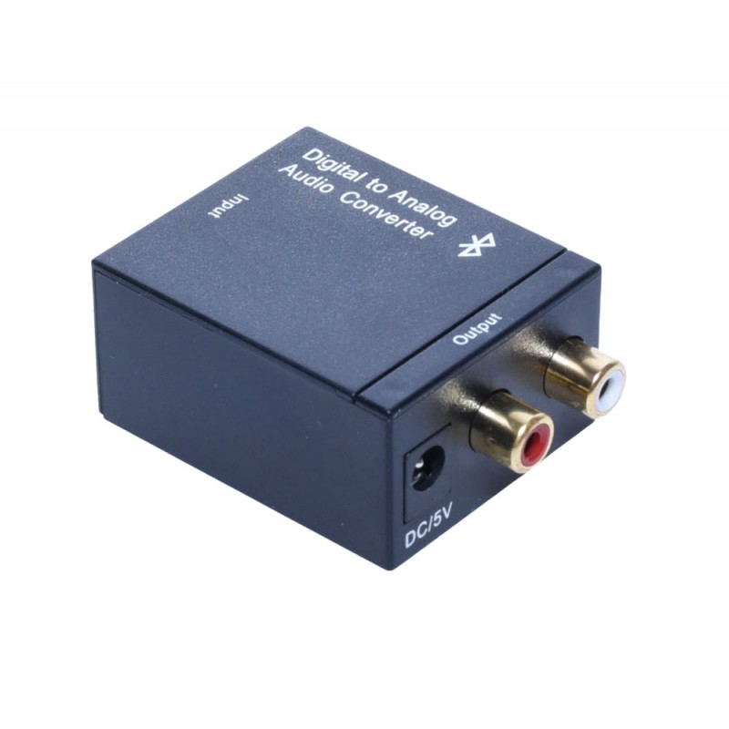 HCT 028-210 Digitális-analóg átalakító Bluetooth V4 + optikai TOSLINK+koaxiális S/PDIF-ről RCA (Cinch) sztereó hangra
