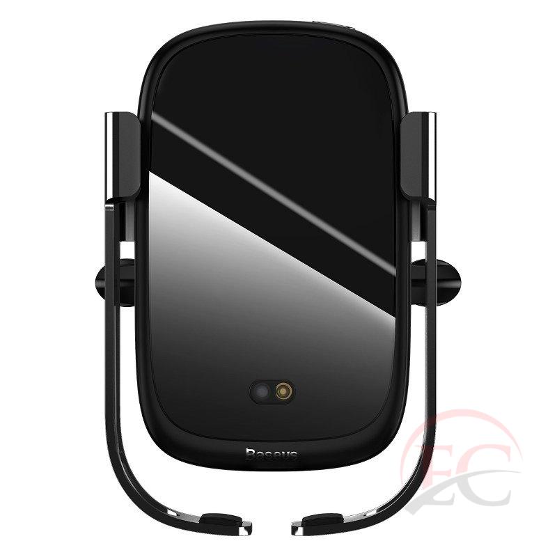 Baseus Rock intelligens autós telefontartó szellőzőrácsra rögzíthető 10W, fekete