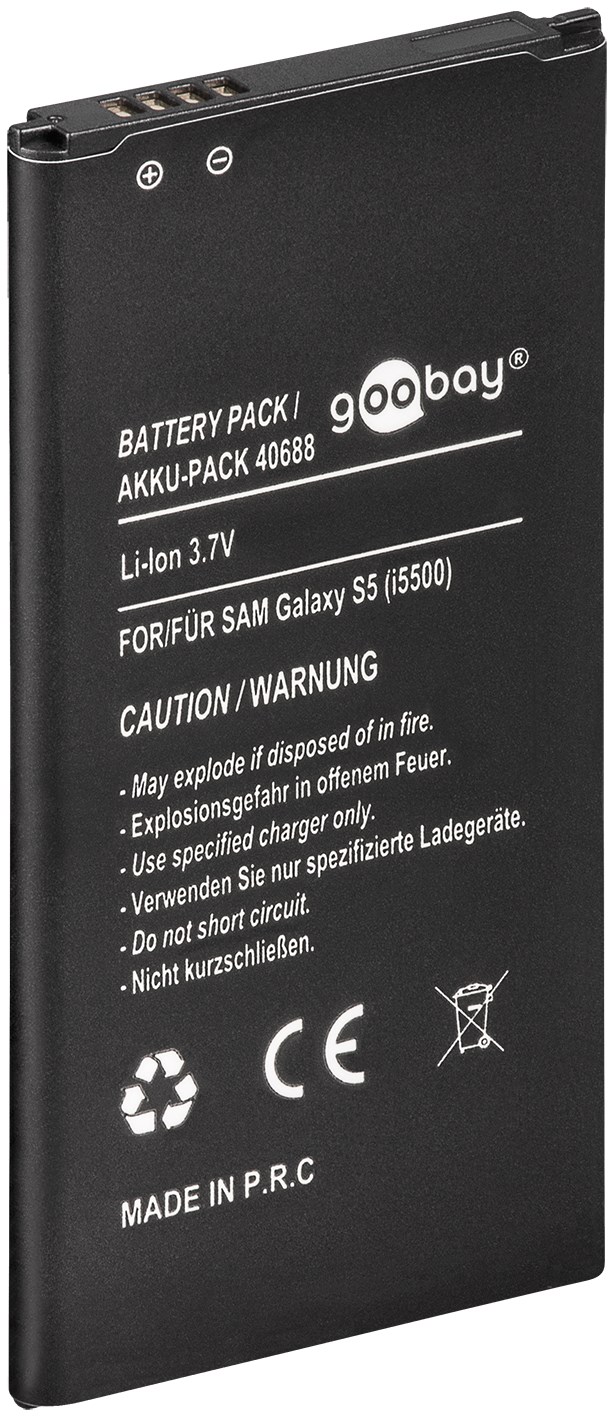 Goobay 40688 Akkumulátor 2800 mAh, 2,8 V Li-Ion Samsung Galaxy  S5