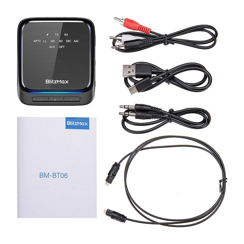 BlitzWolf BlitzMax BT06 Bluetooth 5.2 3.5mm Jack Adó-Vevő