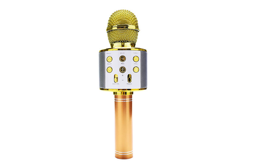 Forever BMS-300 Bluetooth 4.0 hangszóró mikrofonnal micro USB, microSD, AUX, USB porttal 3W, arany