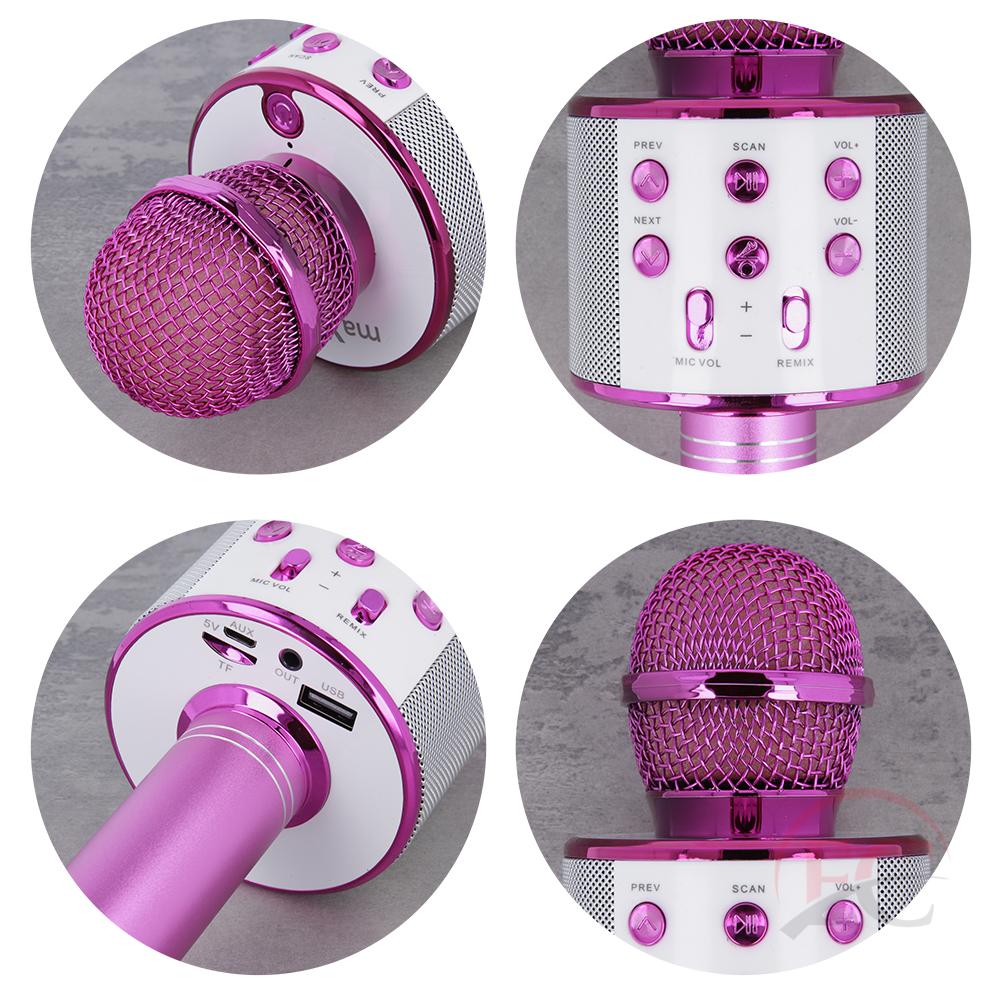 Maxlife OEM0200170 mikrofon bluetooth hangszóróval, rózsaszín