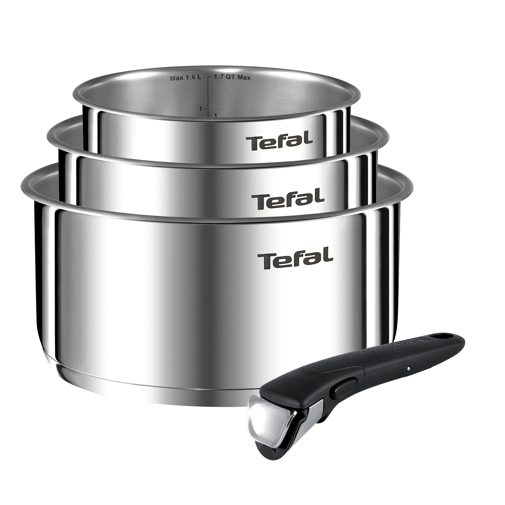 Tefal L8964S55 Ingenio Edénykészlet – Inox (4 részes)