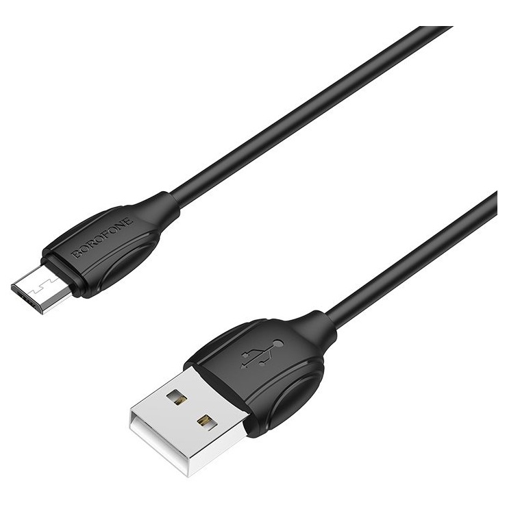 Borofone BX19 USB 2.0 – Micro USB töltőkábel 1m – Fekete