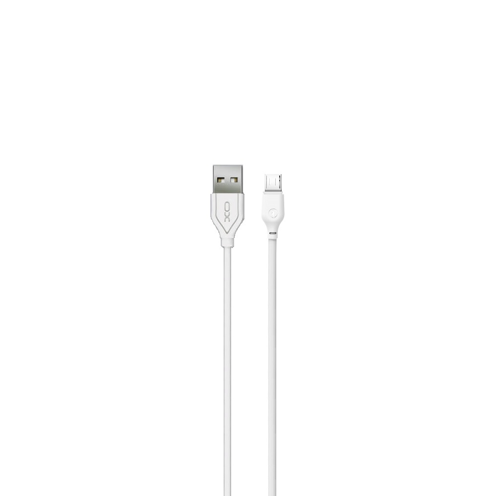 XO NB 103 USB- micro USB kábel fehér, 2m, 2,1A