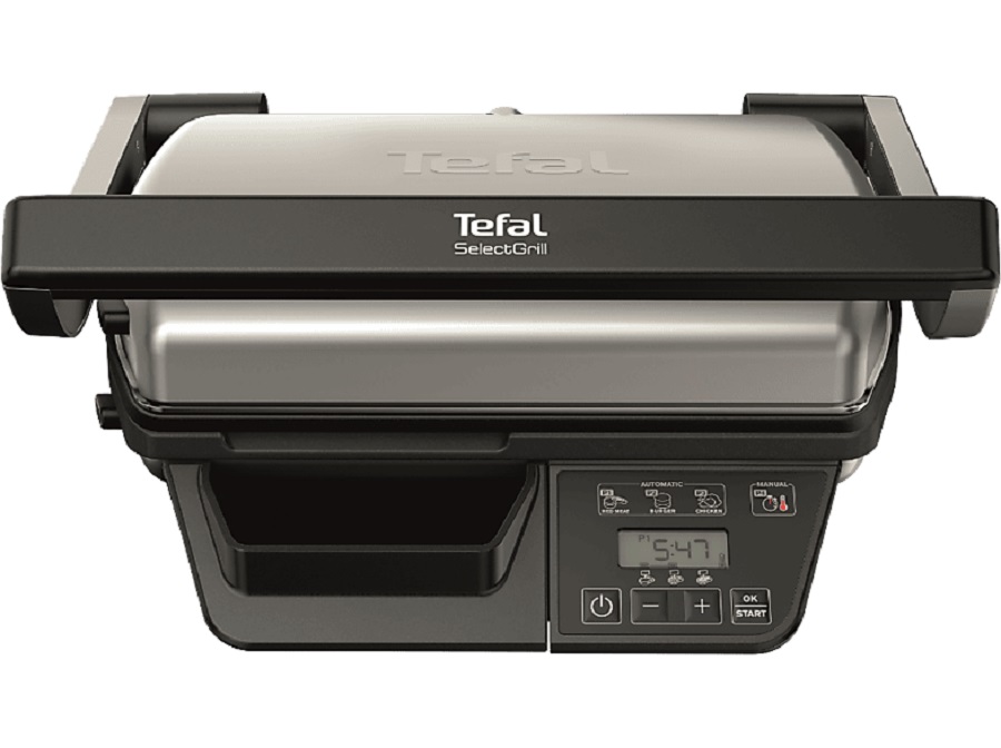 TEFAL GC740B30 Select Kontaktgrill, 2000 W, ezüst/fekete