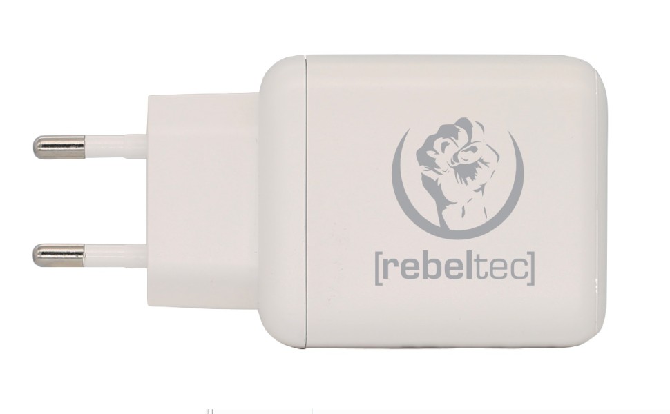Rebeltec H200 Turbo QC3,0 + PD 20 Hálózati töltő – Fehér