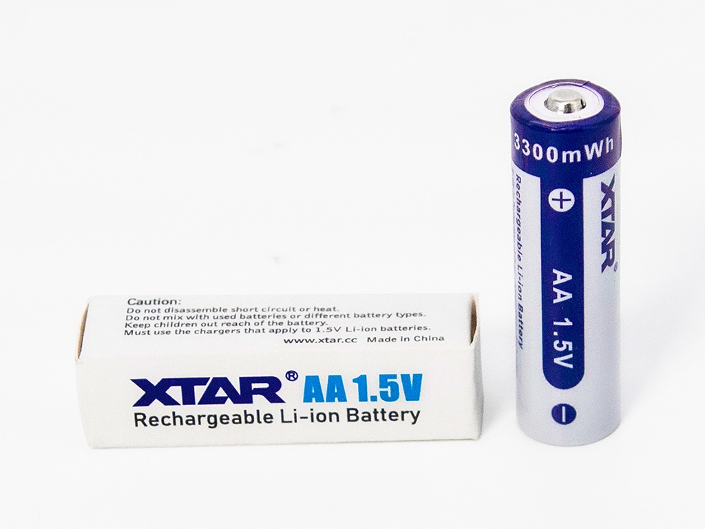 XTAR 012-152 Li-ion 1,5V 2000mAh tölthető elem, akkumulátor beépített védelemmel (hagyományos elem kiváltására)