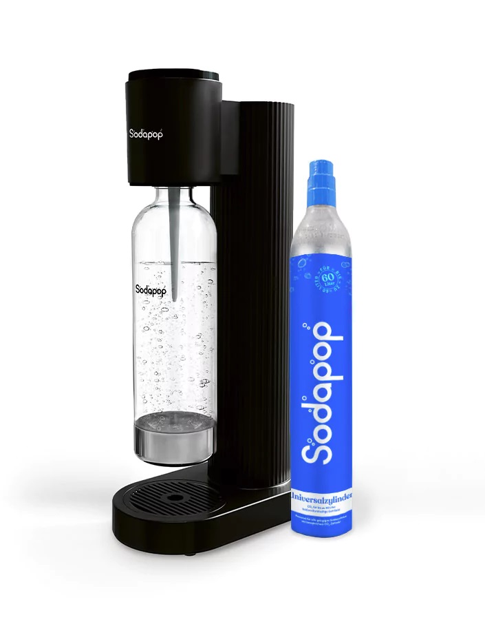 Sodapop Cooper Szódakészítő ECO Fekete Alapkészülék, 1 db PET palackkal, 1 db CO2 nem tartalmazza (10028723)