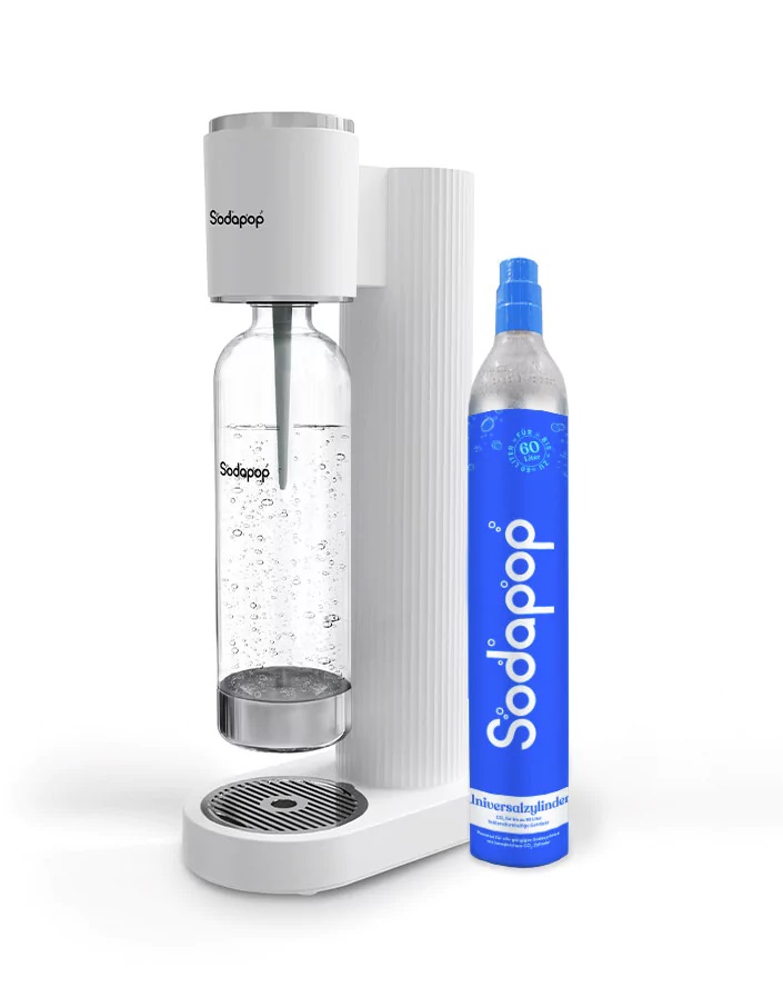 Sodapop Cooper Szódakészítő ECO Fehér Alapkészülék, 1 db PET palackkal, 1 db CO2 nem tartalmazza (10028726)